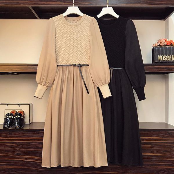 casual dresses black knitted stitch long sleeved midi plus large size oversize korean fashion women's elegant autumn 2021 clothing, Black;gray
casual dresses black knitted stitch long sleeved midi plus large size oversize korean fashion women's elegant autumn 2021 clothing, Black;gray