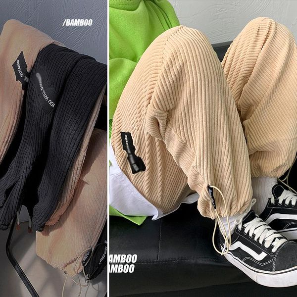 mens patchwork corduroy pants for 2021 fashion trends clothing japanese oversized baggy harem trouser teens hip hop legging pant men's, Black
mens patchwork corduroy pants for 2021 fashion trends clothing japanese oversized baggy harem trouser teens hip hop legging pant men's, Black