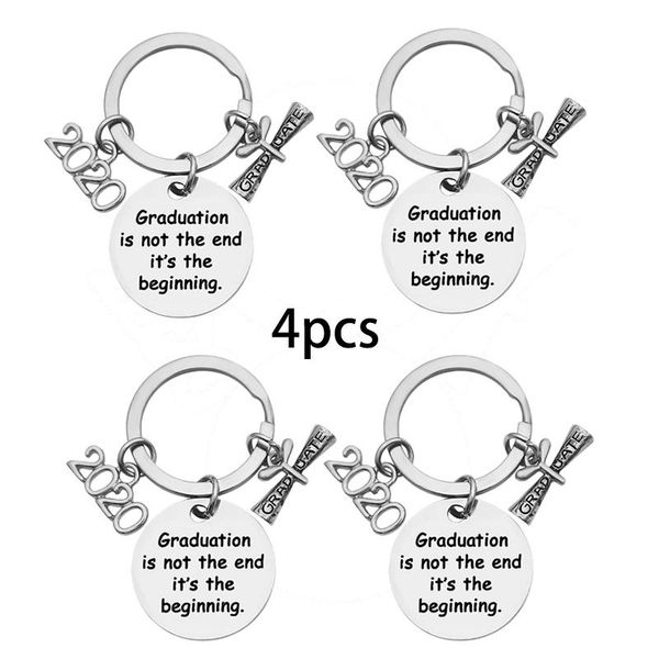 keychains 4 pcs class graduation gift stainless steel for her or him (beginning), Silver
keychains 4 pcs class graduation gift stainless steel for her or him (beginning), Silver