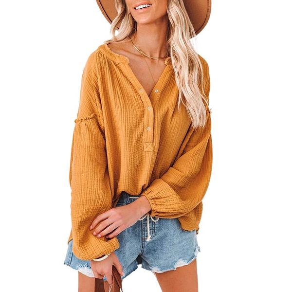 women's t-shirt 2022 autumn casual pullover t-shirts fashion ladies cotton loose lantern sleeve v-neck, White
women's t-shirt 2022 autumn casual pullover t-shirts fashion ladies cotton loose lantern sleeve v-neck, White