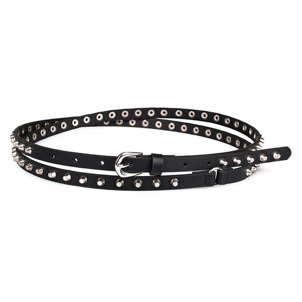 belts women fashion punk shaped rivet pu leather hip hop style belt strap for jeans with two laps 2021, Black;brown
belts women fashion punk shaped rivet pu leather hip hop style belt strap for jeans with two laps 2021, Black;brown