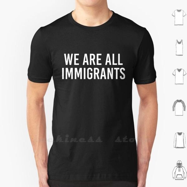 men's t-shirts we are all immigrants t shirt ringer cotton immigration built this nation make america great, White;black
men's t-shirts we are all immigrants t shirt ringer cotton immigration built this nation make america great, White;black