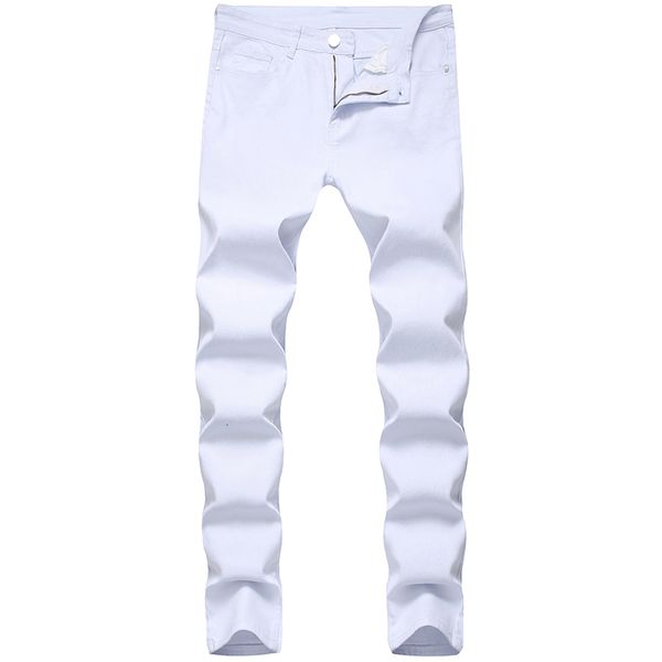 men's mens fashon white jeans skinny denim in full length high street motorcycle pants, Blue
men's mens fashon white jeans skinny denim in full length high street motorcycle pants, Blue