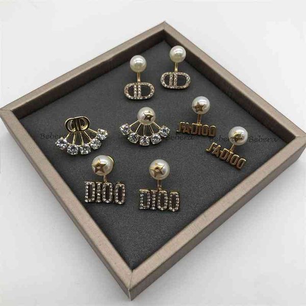 75%off outlet full earrings pearl star letter brass earrings, Golden 
75%off outlet full earrings pearl star letter brass earrings, Golden