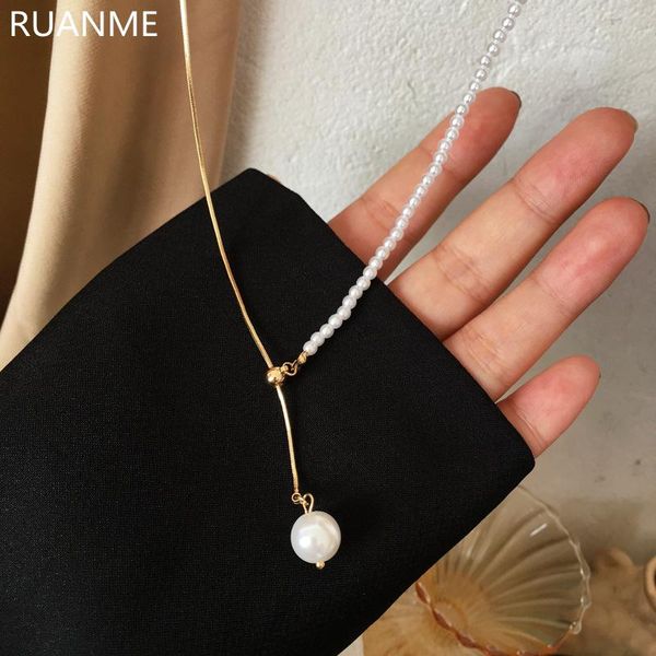 chains fashion creative asymmetric splicing pearl collar bone chain necklace women, Silver
chains fashion creative asymmetric splicing pearl collar bone chain necklace women, Silver