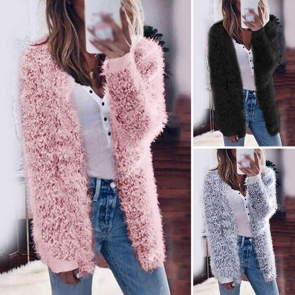 women's jackets coat solid fluffy autumn warm size winter thick casual womens plus cardigan s-5xl, Black;brown
women's jackets coat solid fluffy autumn warm size winter thick casual womens plus cardigan s-5xl, Black;brown