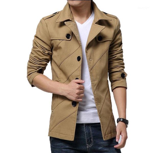 men's trench coats men solid color windbreaker spring and autumn full sleeve outwear causal style overcoats, Tan;black
men's trench coats men solid color windbreaker spring and autumn full sleeve outwear causal style overcoats, Tan;black