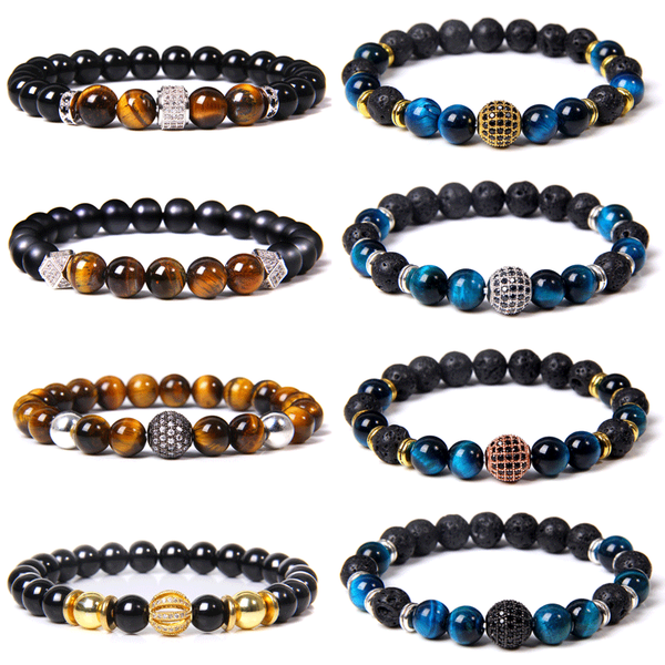 cz charm bracelets men handmade stretch bangle natural mineral tiger eye stone beads bracelet women kunsite chalcedony pulseras, Black
cz charm bracelets men handmade stretch bangle natural mineral tiger eye stone beads bracelet women kunsite chalcedony pulseras, Black