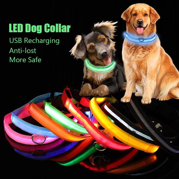 dog collars & leashes luminous led glowing collar usb charging anti-lost pet products adjustable avoid car accident accessories walk night l
dog collars & leashes luminous led glowing collar usb charging anti-lost pet products adjustable avoid car accident accessories walk night l