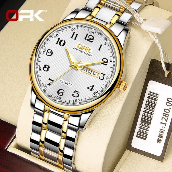 wristwatches fashion business double calendar quartz watch waterproof men men's, Slivery;brown
wristwatches fashion business double calendar quartz watch waterproof men men's, Slivery;brown