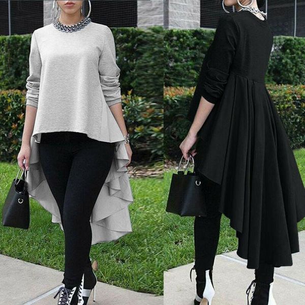 women's blouses & shirts 2021 office lady loose long sleeve asymmetrical plus size 2xl spring women high low hem vintage blusas mujer, White
women's blouses & shirts 2021 office lady loose long sleeve asymmetrical plus size 2xl spring women high low hem vintage blusas mujer, White
