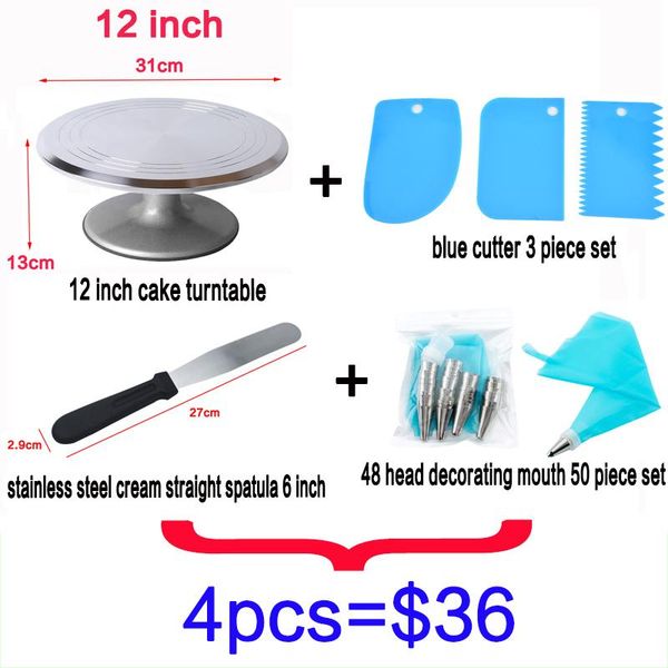 4-piece set of cake turntable professional wiper birthday household rotating operation smooth tool baking & pastry tools
4-piece set of cake turntable professional wiper birthday household rotating operation smooth tool baking & pastry tools