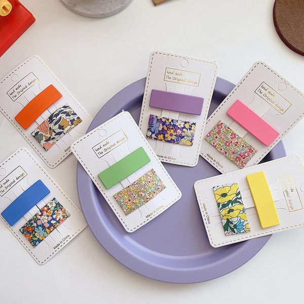 hair accessories 2 pcs simple fashion square floral fabric children's hairpin headwear korean sweet girl princess colorful matte bb cli, Slivery;white
hair accessories 2 pcs simple fashion square floral fabric children's hairpin headwear korean sweet girl princess colorful matte bb cli, Slivery;white