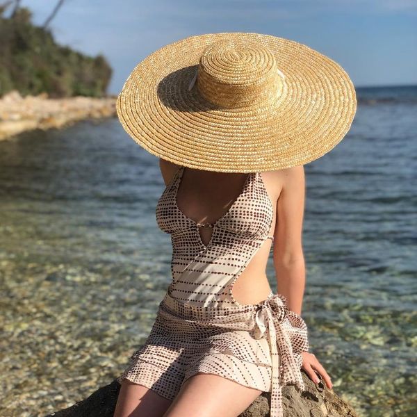 wide brim hats women's hat summer straw big sun uv protection panama flat women white black ribbon, Blue;gray
wide brim hats women's hat summer straw big sun uv protection panama flat women white black ribbon, Blue;gray