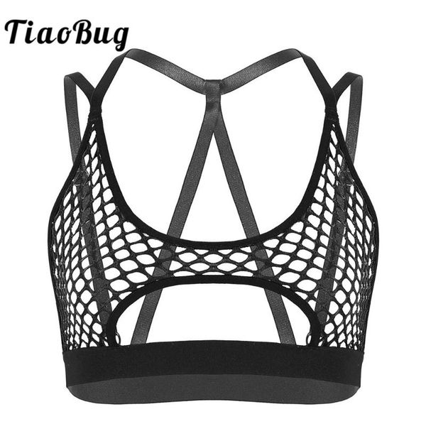women's tanks & camis hollow fishnet halter elastic spaghetti straps crisscross back cutout underboob vest crop festival rave clubwear, White
women's tanks & camis hollow fishnet halter elastic spaghetti straps crisscross back cutout underboob vest crop festival rave clubwear, White