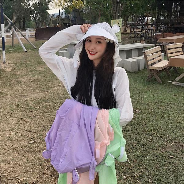 women's jackets clothing summer thin solid kawaii 3d cartoon hooded long sleeve ulzzang sweet coats and women chic, Black;brown
women's jackets clothing summer thin solid kawaii 3d cartoon hooded long sleeve ulzzang sweet coats and women chic, Black;brown