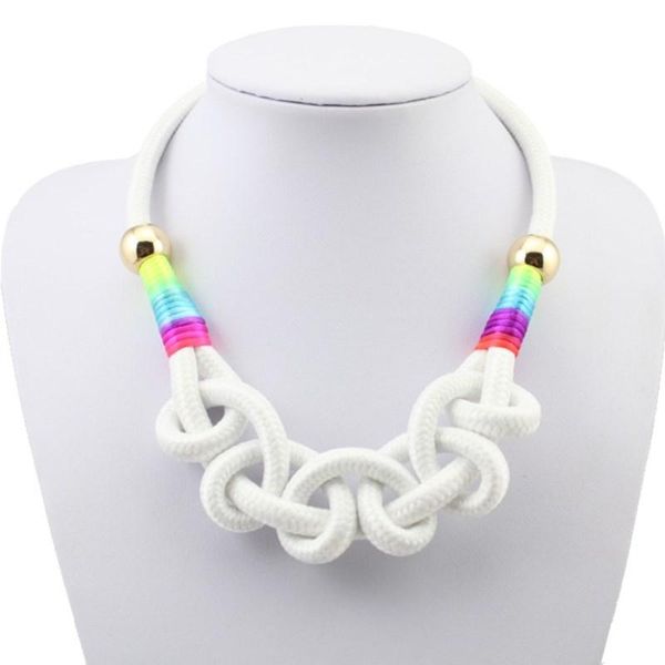 chokers fashion wholesale neon rope chain necklace cotton pendant choker short design woman's necklaces gift for girl jewelry, Golden;silver
chokers fashion wholesale neon rope chain necklace cotton pendant choker short design woman's necklaces gift for girl jewelry, Golden;silver