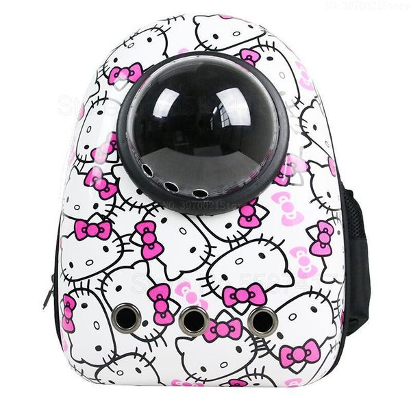 cat carriers,crates & houses fashion space bubble backpack ventilated pet carrier for small dog super durable travel bags with bottl