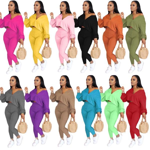 plus size tracksuits increase autumn european and american women's pure color temperament casual two-piece long-sleeved trouser suit wo, Black
plus size tracksuits increase autumn european and american women's pure color temperament casual two-piece long-sleeved trouser suit wo, Black