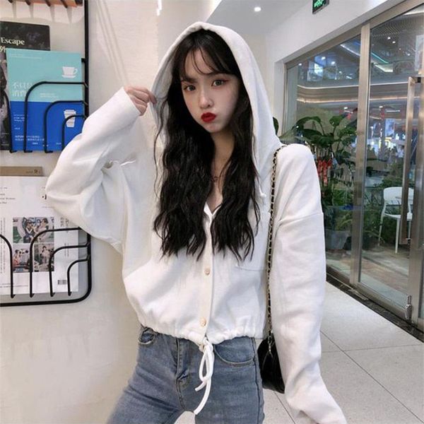women's jackets all-match cozy single breasted outwear chic female korean pocket short plied with solid leisure hood w3dl, Black;brown
women's jackets all-match cozy single breasted outwear chic female korean pocket short plied with solid leisure hood w3dl, Black;brown