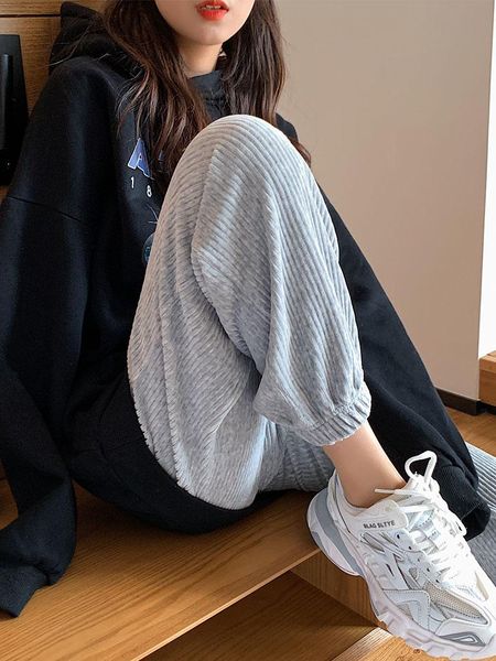 women's pants korean style harem grey joggers for women high waist trousers spring autumn 2021 femme pantalon pph2411 & capris, Black;white
women's pants korean style harem grey joggers for women high waist trousers spring autumn 2021 femme pantalon pph2411 & capris, Black;white