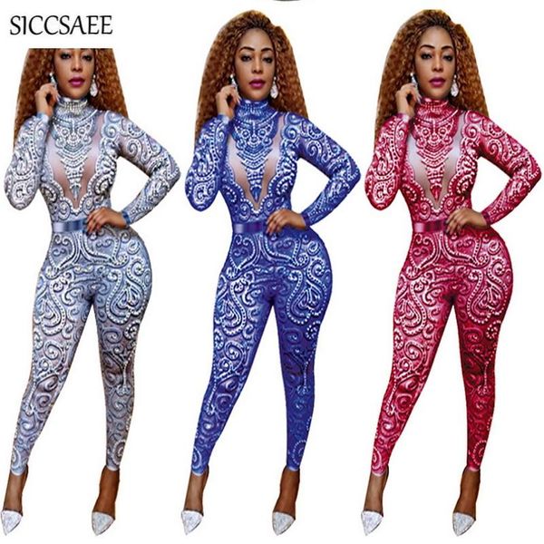 women's jumpsuits & rompers floral print bandage for women 2021 long sleeve plus size clothing xxxl bodycon bodysuit club turtleneck, Black;white
women's jumpsuits & rompers floral print bandage for women 2021 long sleeve plus size clothing xxxl bodycon bodysuit club turtleneck, Black;white