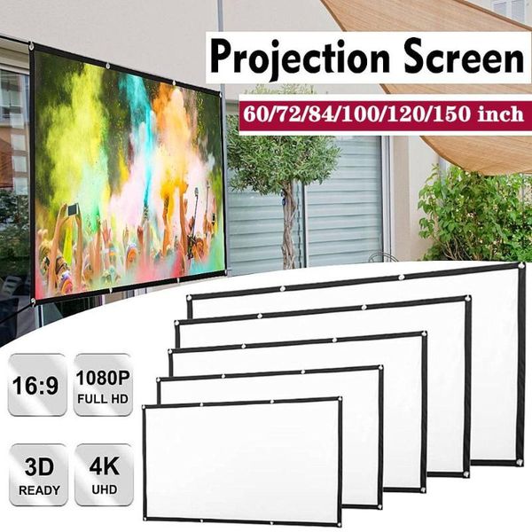 projection screens 16: 9 screen 3d 4k full hd 60/72/84/100/120/150inch cloth soft projector movie foldable for camping film
projection screens 16: 9 screen 3d 4k full hd 60/72/84/100/120/150inch cloth soft projector movie foldable for camping film