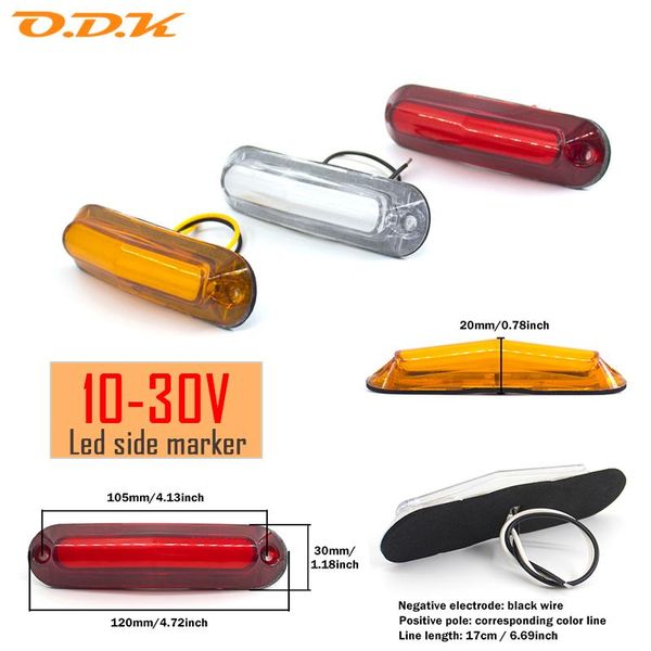 emergency lights 2pcs 12v / 24v led side marker car external warning tail light auto trailer truck lorry lamps white red color
emergency lights 2pcs 12v / 24v led side marker car external warning tail light auto trailer truck lorry lamps white red color