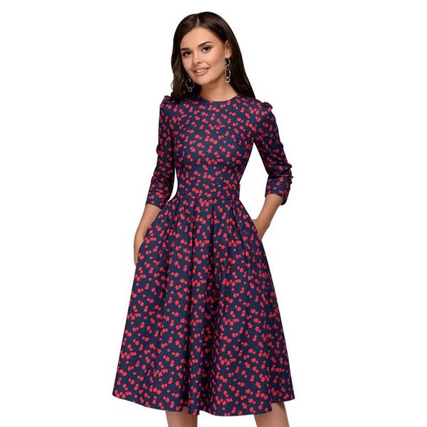armedeo 2021 women elegent a-line dress vintage printing party vestidos three quarter sleeve spring dress(no pockets) casual dresses, Black;gray
armedeo 2021 women elegent a-line dress vintage printing party vestidos three quarter sleeve spring dress(no pockets) casual dresses, Black;gray