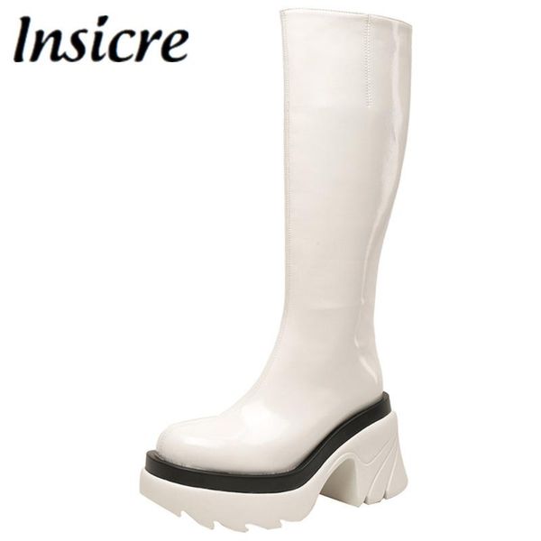 boots insicre brand platform chunky heels knee high round toe women zipper party dress elegant casual solid color shoes, Black
boots insicre brand platform chunky heels knee high round toe women zipper party dress elegant casual solid color shoes, Black