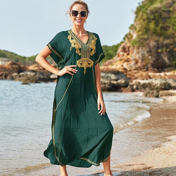 women's swimwear 2021 beach cover-ups bathing suit cover ups kaftan summer dress women wear swim up robe de plage q660, White;black
women's swimwear 2021 beach cover-ups bathing suit cover ups kaftan summer dress women wear swim up robe de plage q660, White;black