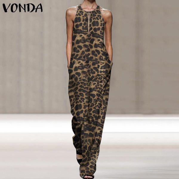 women's jumpsuits & rompers 2021 vonda women hollow party sleeveless overalls vintage leopard print playsuits casual pants plus size, Black;white
women's jumpsuits & rompers 2021 vonda women hollow party sleeveless overalls vintage leopard print playsuits casual pants plus size, Black;white