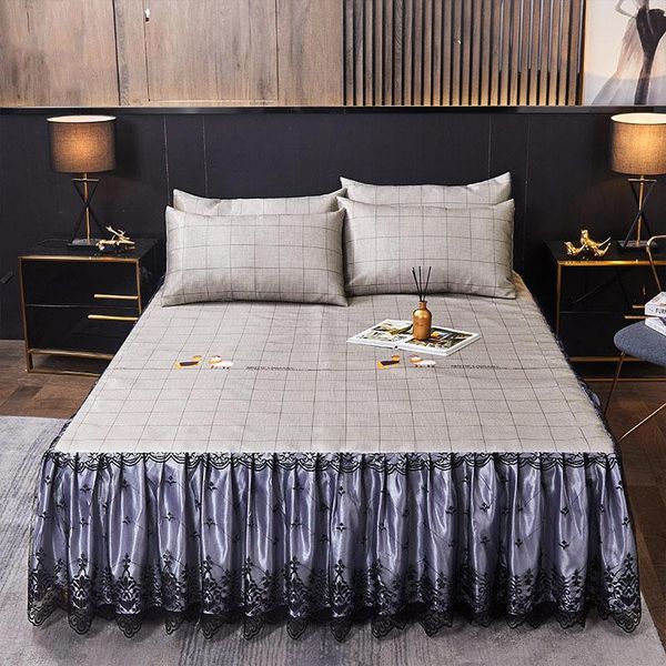 bed skirt style mat ice silk 2021 summer three or four-piece washable bedspread single double lace air conditioner bedding sets
bed skirt style mat ice silk 2021 summer three or four-piece washable bedspread single double lace air conditioner bedding sets