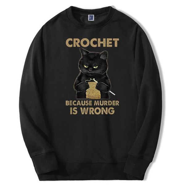 men's hoodies & sweatshirts kawaii cat because murder is wrong hip hop spring male simple thick sweatshirt fashion crew neck pullovers, Black
men's hoodies & sweatshirts kawaii cat because murder is wrong hip hop spring male simple thick sweatshirt fashion crew neck pullovers, Black