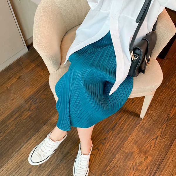 women's skirt autumn and summer drs 2021 mid length pleated skirt loose elastic waist high, Black
women's skirt autumn and summer drs 2021 mid length pleated skirt loose elastic waist high, Black