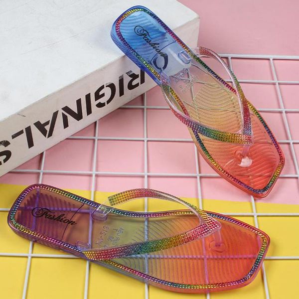 women summer slippers transparent flip flops casual flats beach woman shoes colorful sandals lady rhinestone non-slip, Black
women summer slippers transparent flip flops casual flats beach woman shoes colorful sandals lady rhinestone non-slip, Black