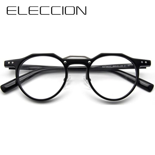 fashion sunglasses frames eleccion brand men's glasses frame acetate round polygonal prescription eyeglasses women men myopia optical e, Black
fashion sunglasses frames eleccion brand men's glasses frame acetate round polygonal prescription eyeglasses women men myopia optical e, Black