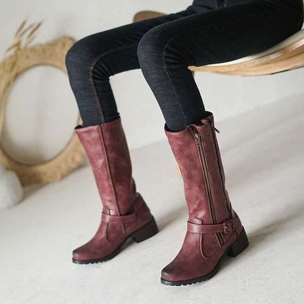 boots 2021 fashion autumn winter leather women casual double zipper mid-calf vintage roman buckle shoes, Black
boots 2021 fashion autumn winter leather women casual double zipper mid-calf vintage roman buckle shoes, Black