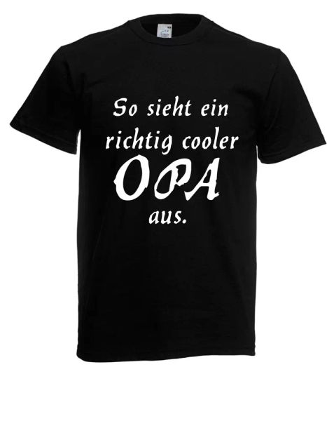 mens t-shirt cool grandpa until 5xl, White;black 
mens t-shirt cool grandpa until 5xl, White;black
