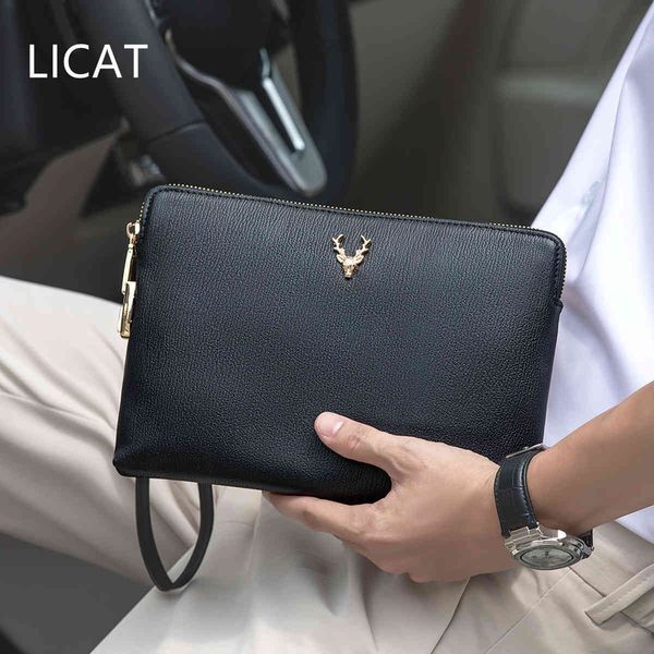 wallet fashion deer medusa leather handbag men's leisure envelope bag tide, Red;black
wallet fashion deer medusa leather handbag men's leisure envelope bag tide, Red;black