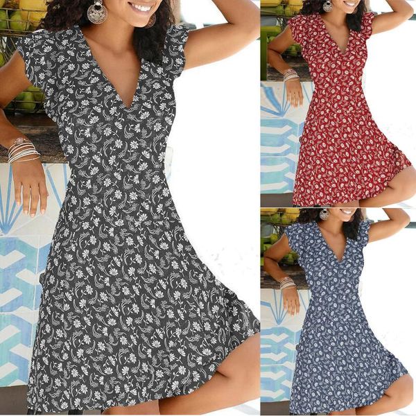 women's summer flowers printed dress vintage boho bohemian dresses beach ladies casual sundress holiday fft, Black;gray
women's summer flowers printed dress vintage boho bohemian dresses beach ladies casual sundress holiday fft, Black;gray