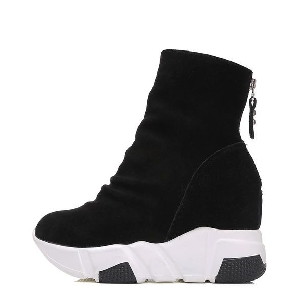 boots leather 2021 womens plus velvet in the winter increased shoes england thick bottom versatile zipper, Black
boots leather 2021 womens plus velvet in the winter increased shoes england thick bottom versatile zipper, Black