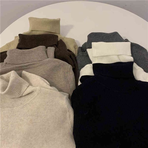 autumn and winter women's all-match stand-collar slim-fitting comfortable thread knit bottoming shirt 210514, White;black
autumn and winter women's all-match stand-collar slim-fitting comfortable thread knit bottoming shirt 210514, White;black