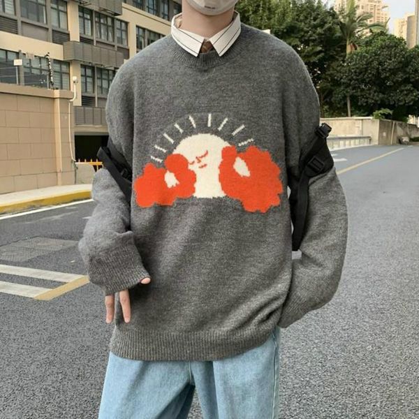 autumn/winter korean sweet girl pullover sweater harajuku cartoon graffiti style goths punk men and women vintage couple women's sweate, White;black
autumn/winter korean sweet girl pullover sweater harajuku cartoon graffiti style goths punk men and women vintage couple women's sweate, White;black