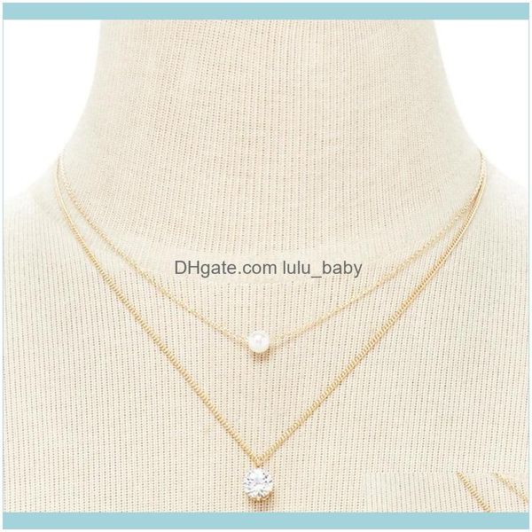 chains & pendants jewelrychains double chain crystal jewerly pearl pendant necklaces women drop delivery 2021 be0, Silver
chains & pendants jewelrychains double chain crystal jewerly pearl pendant necklaces women drop delivery 2021 be0, Silver