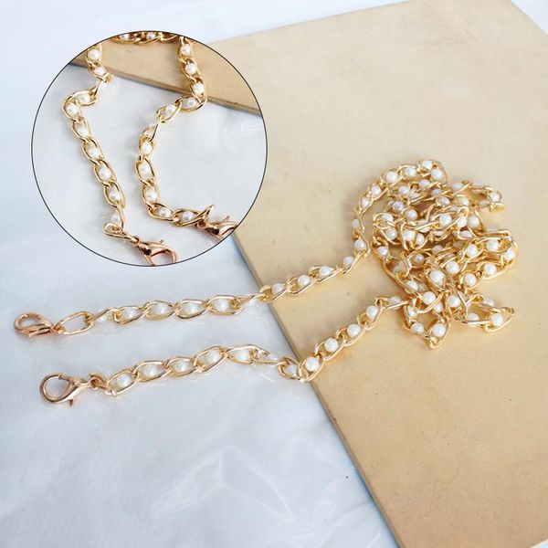 bag parts & accessories 1pc durable pearl strap metal chain multi use lobster clasp diy handle replacement handmade, Black
bag parts & accessories 1pc durable pearl strap metal chain multi use lobster clasp diy handle replacement handmade, Black