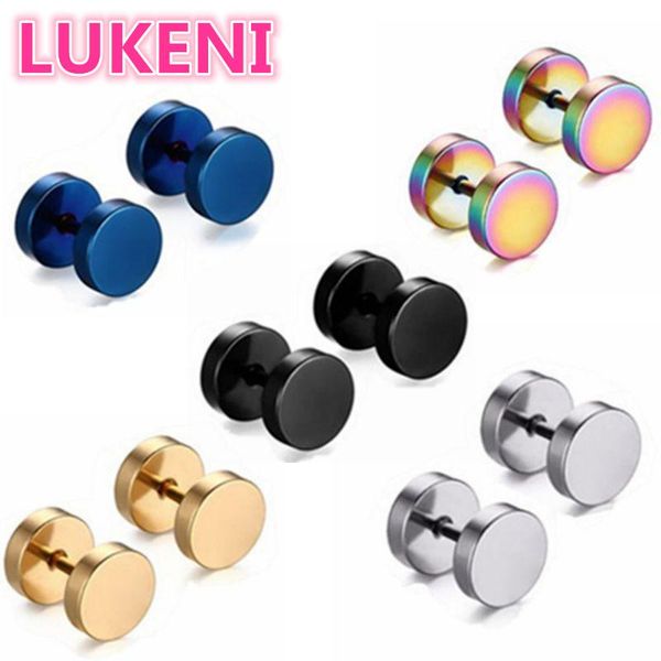 stud fashion jewelery for women men's dumbbells earrings titanium steel prevent allergy pure earring the barbell, Golden;silver
stud fashion jewelery for women men's dumbbells earrings titanium steel prevent allergy pure earring the barbell, Golden;silver