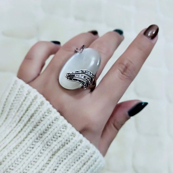 wedding rings sinleery vintage big opal stone womens antique silver color band jewelry gift size 6 7 8 9 10 jz621 ssc, Slivery;golden
wedding rings sinleery vintage big opal stone womens antique silver color band jewelry gift size 6 7 8 9 10 jz621 ssc, Slivery;golden