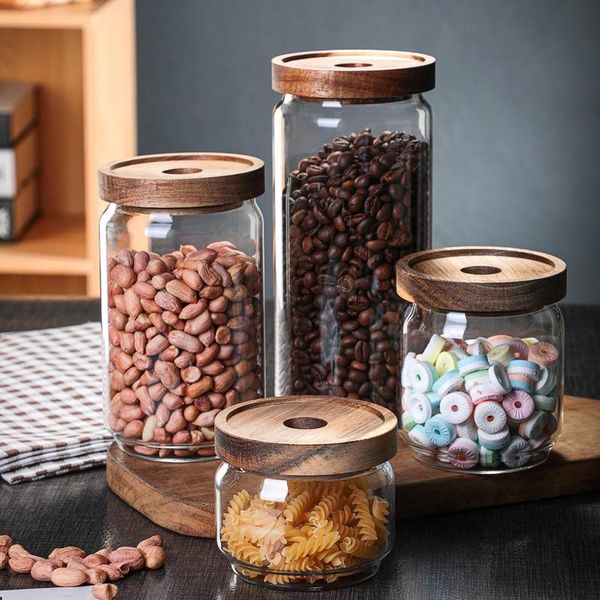 acacia wood glass storage tank kitchen grains coffee beans tea sealed transparent containers bottles & jars
acacia wood glass storage tank kitchen grains coffee beans tea sealed transparent containers bottles & jars