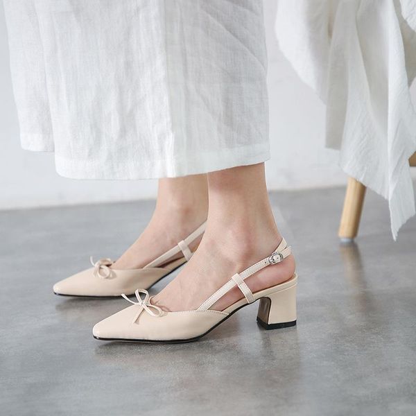 sandals 2021 style closed-toe genuine leather pointed-toe bow-style chunky-heel semi-high heeled a- line, Black
sandals 2021 style closed-toe genuine leather pointed-toe bow-style chunky-heel semi-high heeled a- line, Black